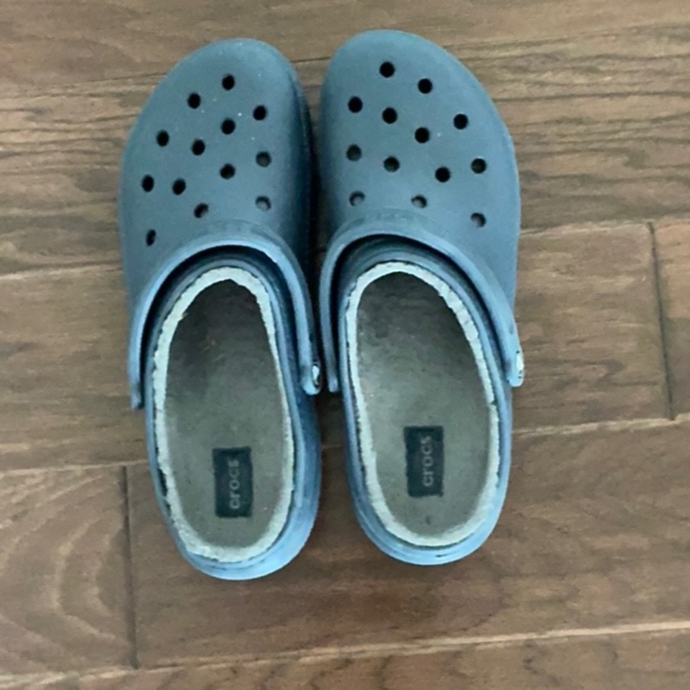 CROCS Blue Slippers with Signature Comfort